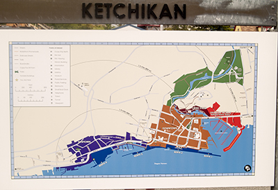 Sign Map of Ketchikan, AK