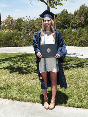 Amanda in cap & gown