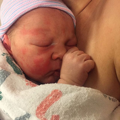 Canaan Sleeping on robin