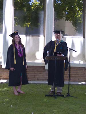 Jaimie being praised