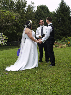 Brittany, the minister Jim & Jeffrey