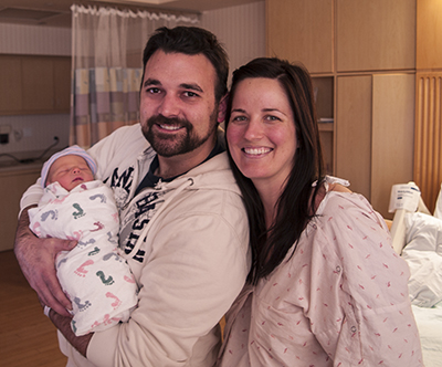 Michael, father Mike & mother Megan